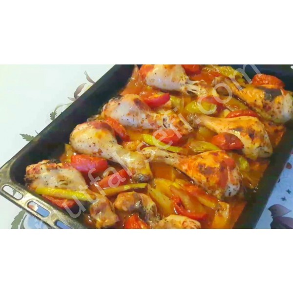 Fırında tavuk patates