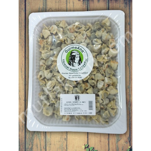 Kayseri ispanakli mantı 500 gr'lik paket